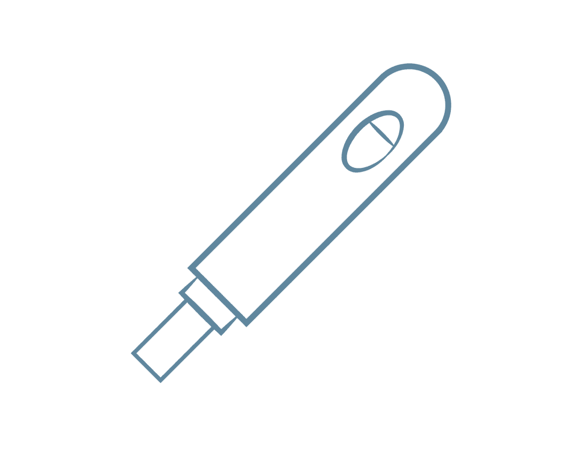 Pregnancy test outline icon